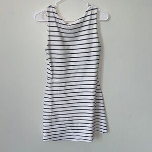 Abercrombie & Fitch Striped Mini Dress - White and Black